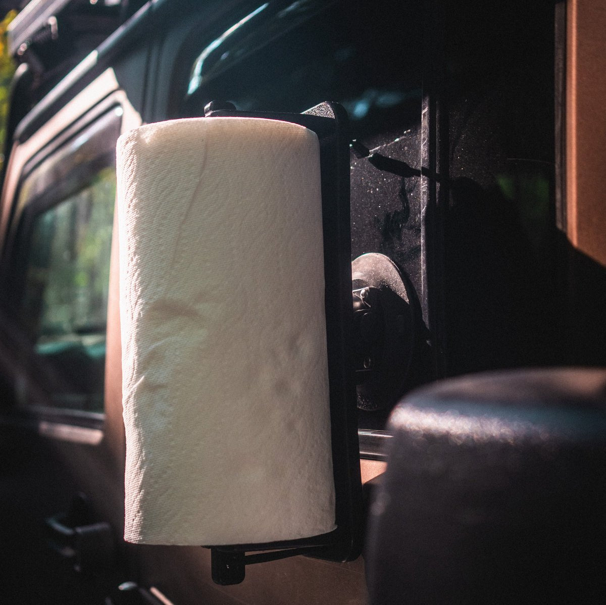 Paper Towel Holder - In Use