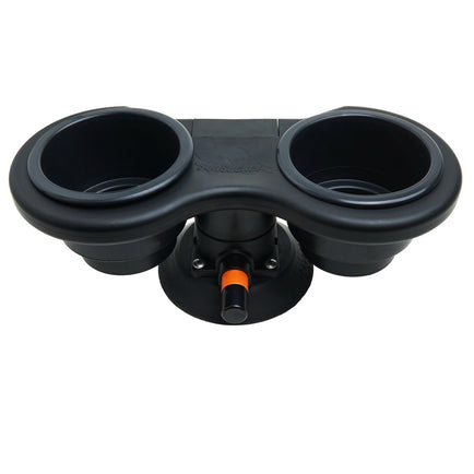 2-Cup Holder - Horizontal Mount - Black